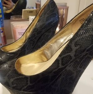 Leopard Print Wedges